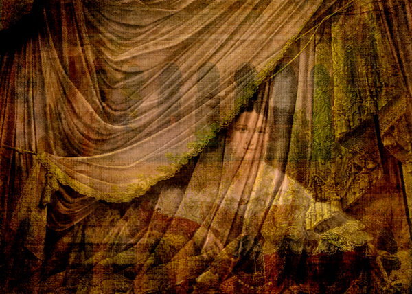 Woman Behind Curtain © First Night Design