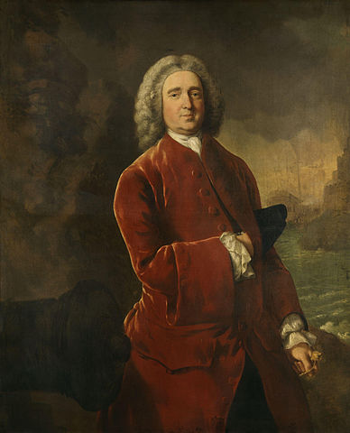 Admiral Edward "Old Grog" Vernon. Portrait by Thomas Gainsborough [Wikipedia]