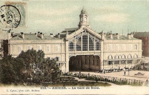 Gare du Nord (old postcard published by Caron No. 328, postmarked in 1909).