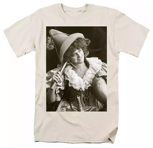 Miss Marie Studholme as Lady Madcap 1905 T-Shirts © Sarah Vernon at Fine Art America