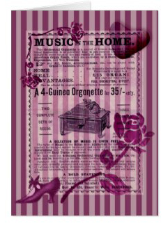 Music in the Home Greeting Card © Sarah Vernon/First Night Design