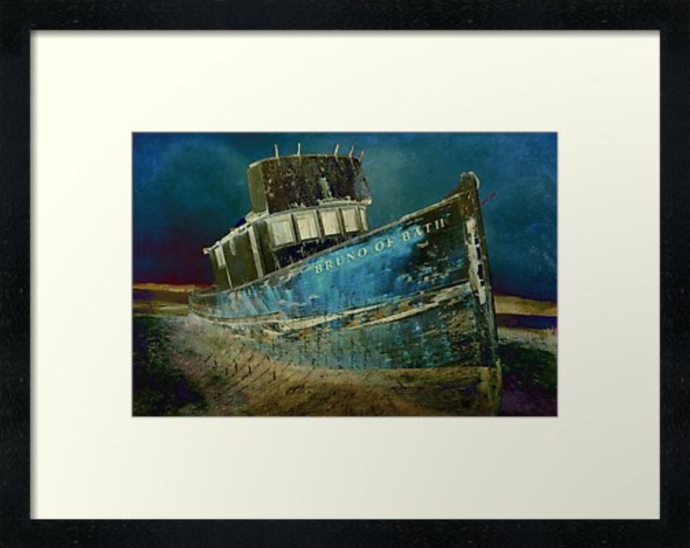 Midnight Shipwreck © Sarah Vernon Framed Print at Redbubble